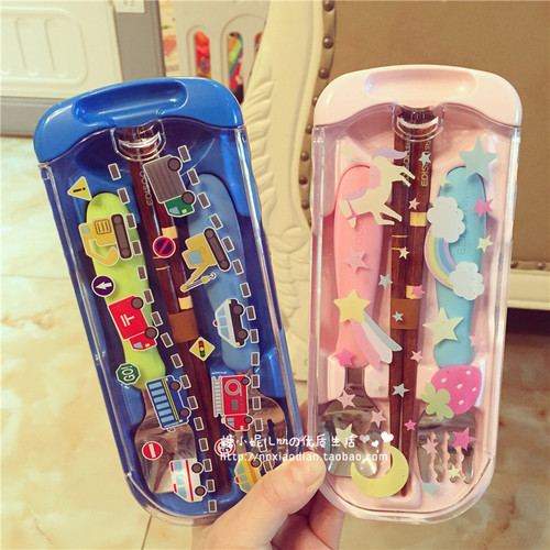 日本爱迪生妈妈宝宝不锈钢勺子