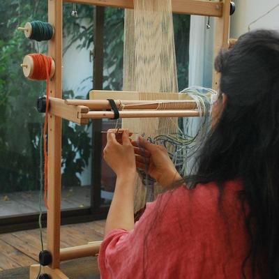 半山染织小织机立式便携多功能