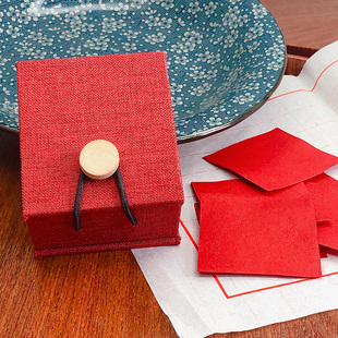 旧迷楼口红纸12片装 咬唇妆古代汉妆胭脂纸花瓣口脂唇纸口红