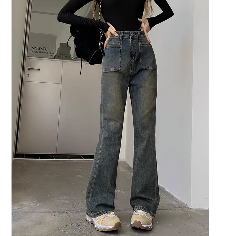 微喇裤长款常规软牛仔2023年秋季