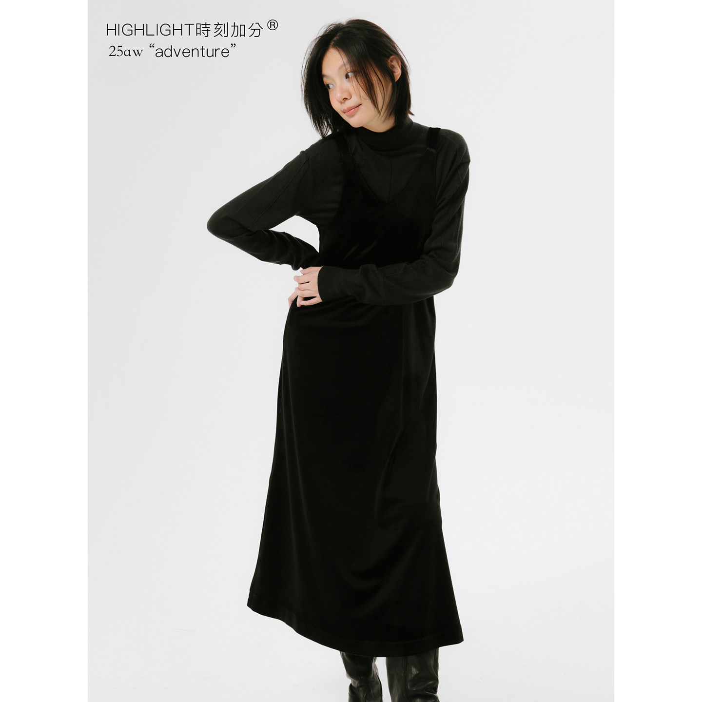 HIGHLIGHT加分25AW 繁花 经济上行富贵感派对聚会高级丝绒连衣裙,女装/女士精品,连衣裙,淘宝优惠券,粉丝福利购,淘宝优惠卷