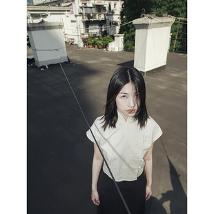 上衣高级 亚麻盘扣古朴时髦新中式 HIGHLIGHT加分21ss 南国姑娘