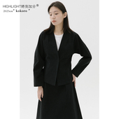 强调腰线 HIGHLIGHT加分23aw 廓形为王1.0 廓形棉立体剪裁西服