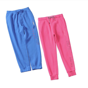 和前秀秋冬内抓绒棉料长裤系带松紧腰围休闲小脚裤运动卫裤女裤A3