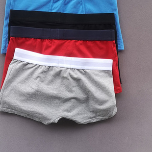 和前秀抗菌透气舒适棉内裤 松紧腰围 休闲平角裤男裤内裤H