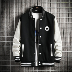 2020加绒加厚棒球服男士外套韩版冬季休闲宽松A163-Q8931-P55图片