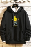 纯棉2021卫衣男连帽加绒加厚套头帽衫情侣外套A163-J7856-P55，男装卫衣，星座211-1