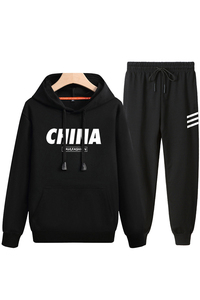 纯棉2020套装冬加绒加厚卫衣韩版休闲运动青少年A163-MJ7702-P95