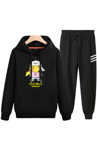 2020冬纯棉加绒加厚外套男孩运动服休闲套装A163-MJ7751-P95图片