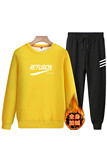 2020冬季新款加绒男卫衣休闲宽松青少年圆领两件套A163-5503-P90，男装卫衣，星座211-1