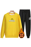 纯棉2020加绒加厚冬款新款男班服卫衣圆领套装A163-5561-P90，男装卫衣，星座211-1