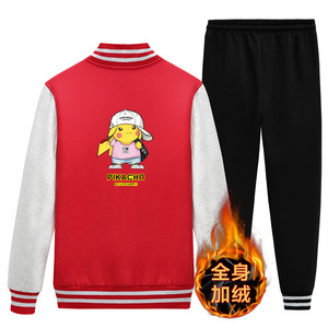 冬款棒球服潮流休闲运动开衫班服夹克外套A163-QQ8651-P95图片