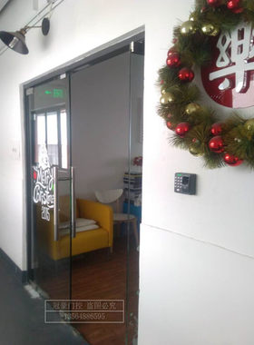 上海上门包安装玻璃门电插锁门禁套装办公室指纹门禁刷卡密码门禁