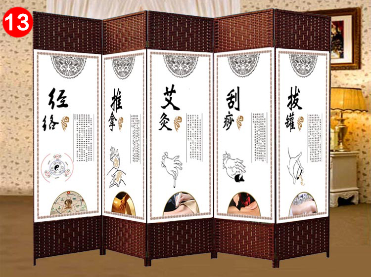 屏风隔断时尚中式折叠酒店卧室客厅办公室美容院简约欧式餐厅折屏