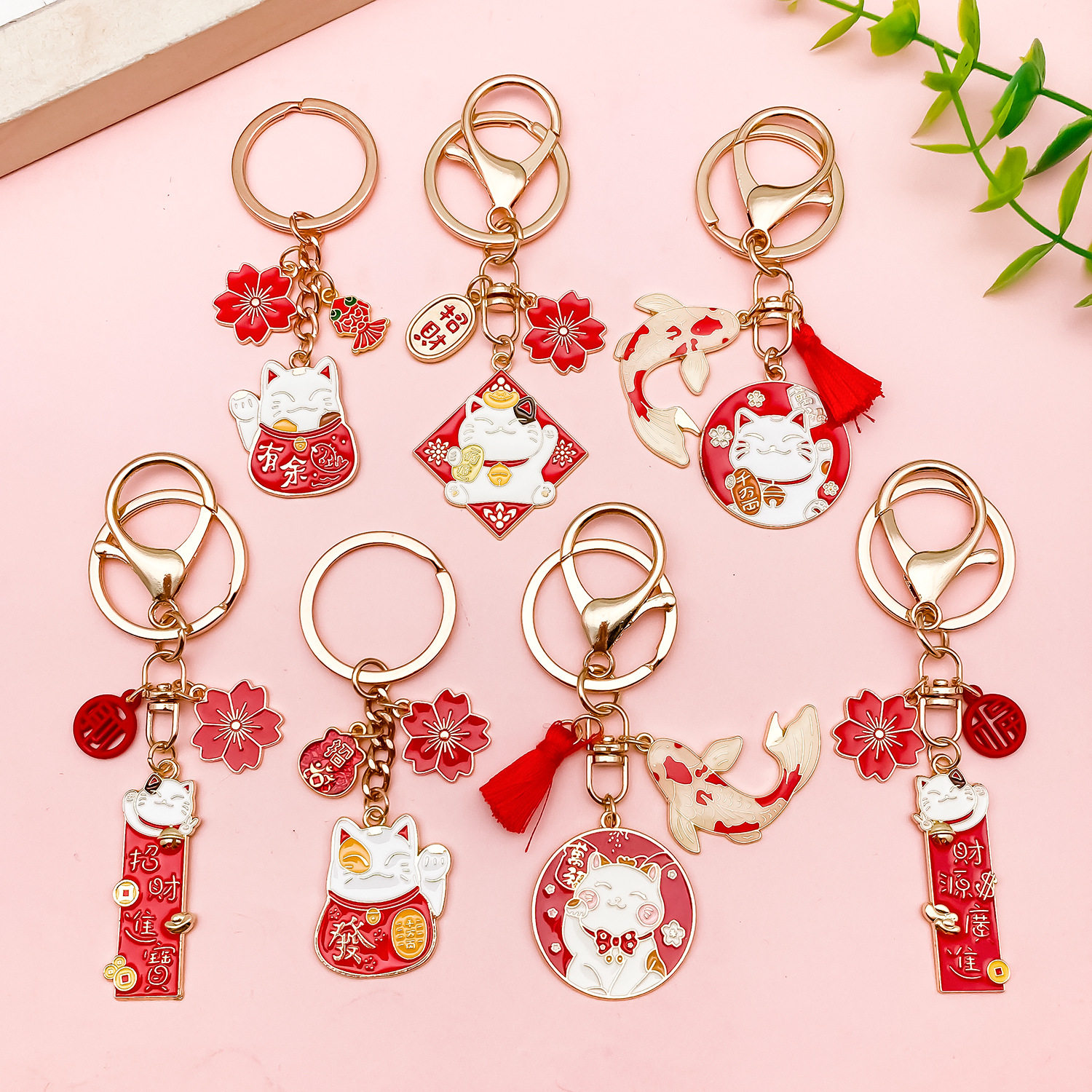 锦鲤招财猫合金钥匙扣滴油饰品挂牌国风发财平安开运包包挂件礼物,饰品/流行首饰/时尚饰品新,其他DIY饰品配件,淘宝优惠券,粉丝福利购,淘宝优惠卷