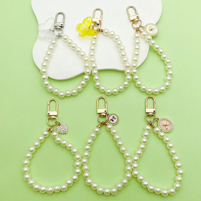 ins创意蝴蝶飞舞耳机伴侣适用airpods保护套钥匙扣挂件手绳配饰