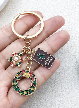 原创设计圣诞手作雪花圣诞树花环Airpods钥匙扣包包挂件吊坠配饰