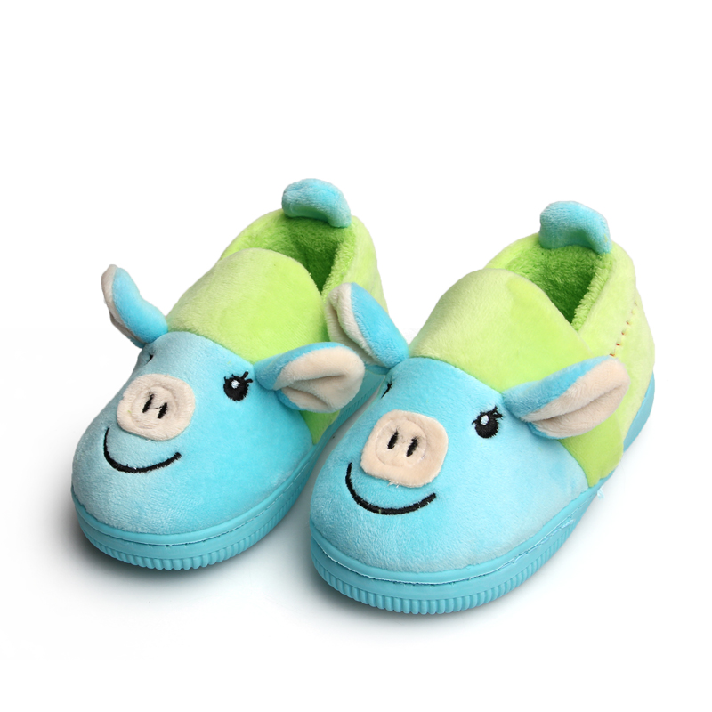 Chaussons enfants en suède pour hiver - semelle caoutchouc antidérapant - Ref 1036699 Image 2