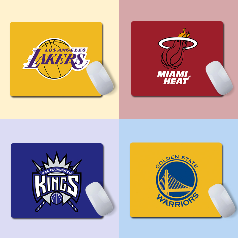 NBA创意篮球队湖人勇士猛龙队小中号鼠标垫笔记本电脑办公男女生