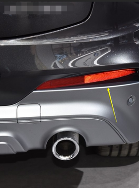 适用于新款宝马X4后杠灯 后雾灯示廓灯 G02反光片板X4M红色装饰灯