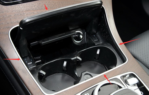适用于奔驰GLC300水杯框 面板C200L V260 G500 CLS G63饮料架E350