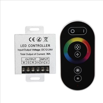 七彩RGB灯条大功率控制器  RF无线射频触摸遥控LED低压灯带调光器