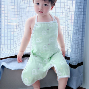 婴儿宝宝大肚兜春夏空调房纱布儿童小孩小学生睡觉防着凉护肚神器