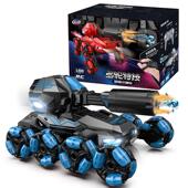 水弹机甲战车炫酷火花喷雾特技攀爬灵活八轮六轮遥控男孩生日礼物