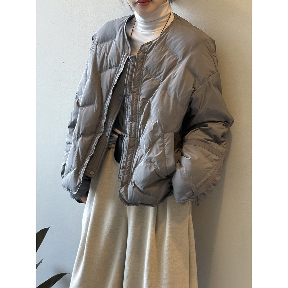 言双 新国标90白鸭绒羽绒服女羽绒服