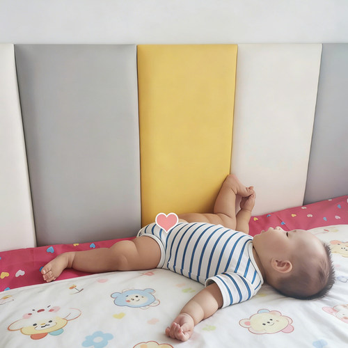 防撞儿童床围软包立体墙贴卧室