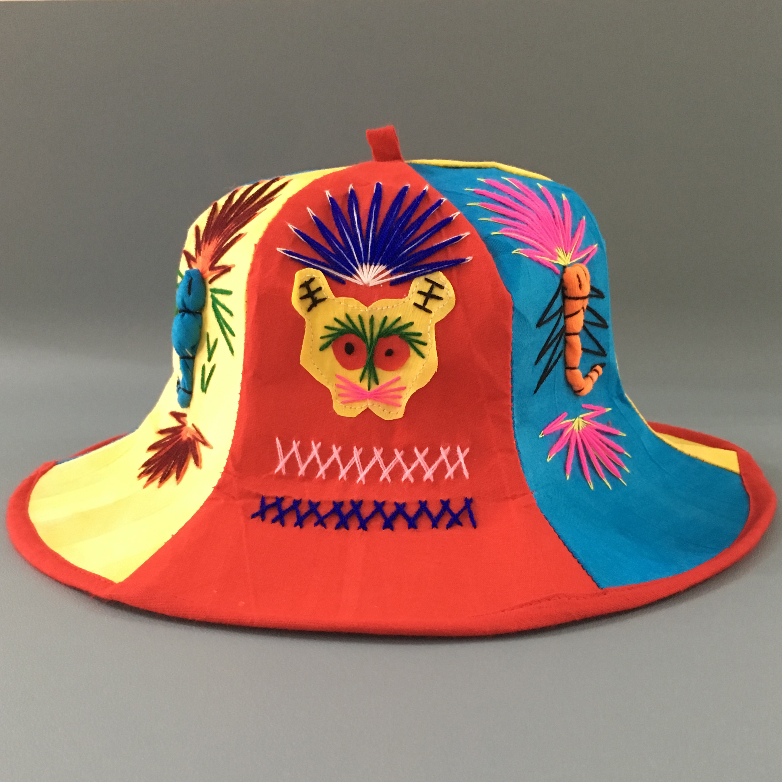 布老虎虎头帽遮阳太阳帽子亲子帽五毒帽大人小孩男女孩子通用帽子