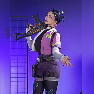 瓦罗兰特无畏契约暮蝶cos服捷风贤者假发背包衣服