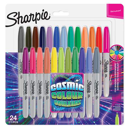 美国三福Sharpie 8 12 24色套装油性记号笔Fine Point Permanent