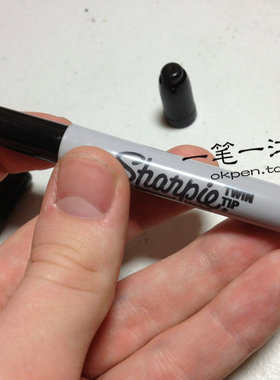 黑色双头记号笔 シャーピー/Sharpie 美国产 32001 双头标记笔