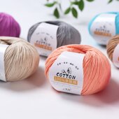 100%亲肤棉线棉纱线纯棉宝宝线婴儿手工编织中粗线钩针牛奶棉毛线