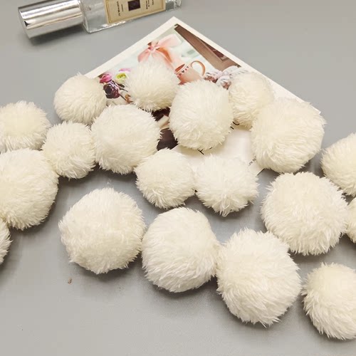 七星毯斗篷毛球6cm仿兔毛球diy绒