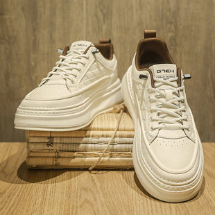 一脚蹬男鞋2026春季新款韩版潮流百搭休闲小白鞋男士厚底懒人板鞋