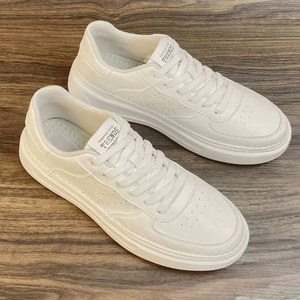 小白鞋男款2026新款男士休闲软底板鞋潮鞋子运动白鞋春季男鞋