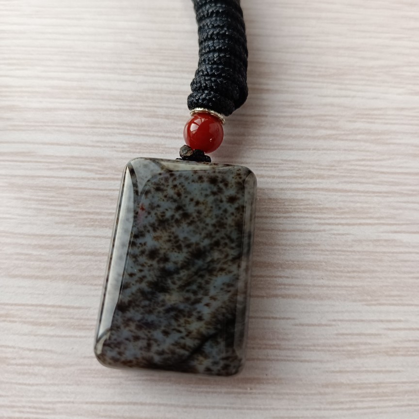 天然和田玉平安无事牌吊坠挂件男女老坑温润生日礼物坤圣珠宝