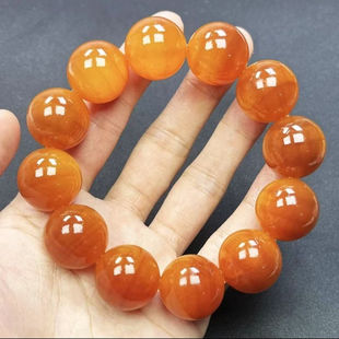 精品天然血龙木手串圆珠透光手串手链精工血龙木男女手串坤圣珠宝