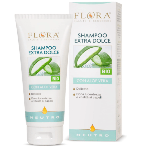 现货意大利 FLORA 库拉索芦荟洗发水 200ml 全家可用