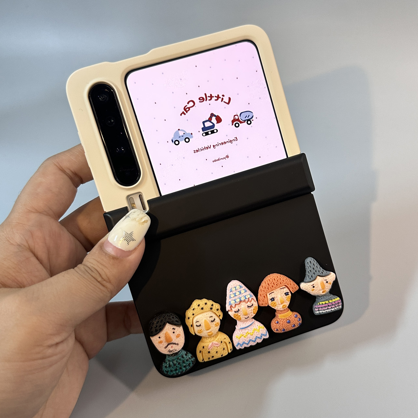 拼色卡通适用华为PuraX手机壳