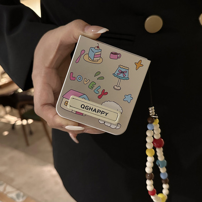 适用小米mixflip2卡通支架手机壳
