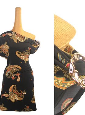 ZS新款拉丁舞连衣裙短袖舞蹈斜肩教课 国标舞练功服a字短裙 L599