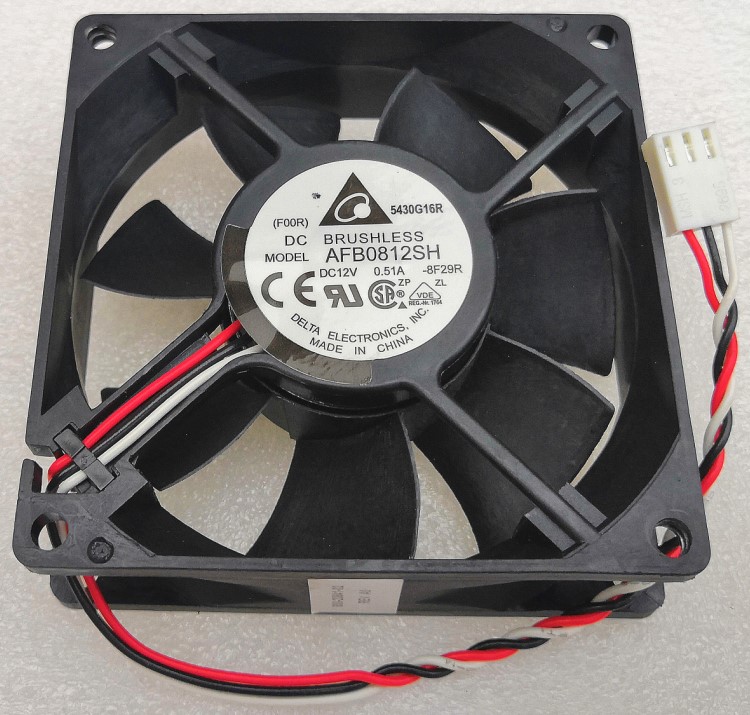 全新台达8025 8CM风扇 3线双滚珠高速大风量 AFB0812SH 12V 0.51A