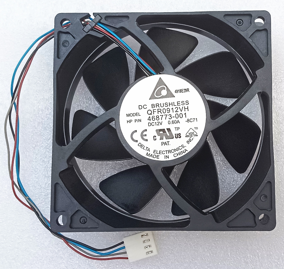 全新台达9025 9CM风扇 4线双滚珠 QFR0912VH 12V 0.60A高速大风量
