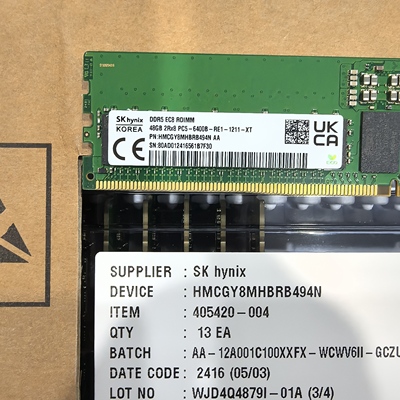 海力士DDR548G6400服务器内存