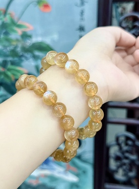 X629 安德森手链天然月光石手链10-11mmmm拉长石日光石饰品单圈