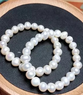 A202天然珍珠手链9mm单圈
