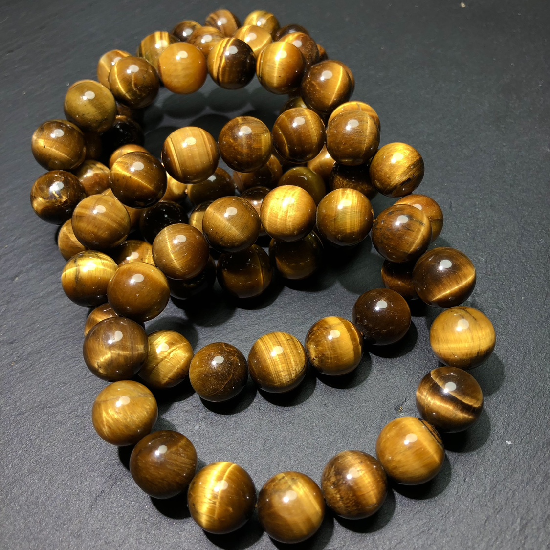 天然黄虎眼石虎睛石手链
